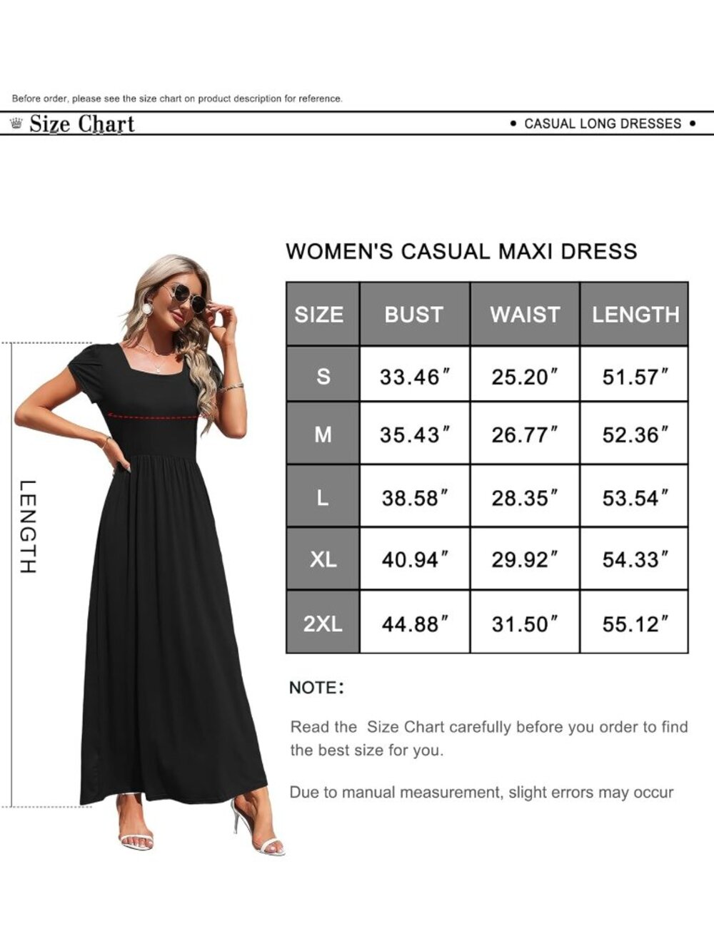 Women's Khaki Square Neck Maxi Dresses Petal Short Sleeve Casual Long Dress - Picture 4 of 4